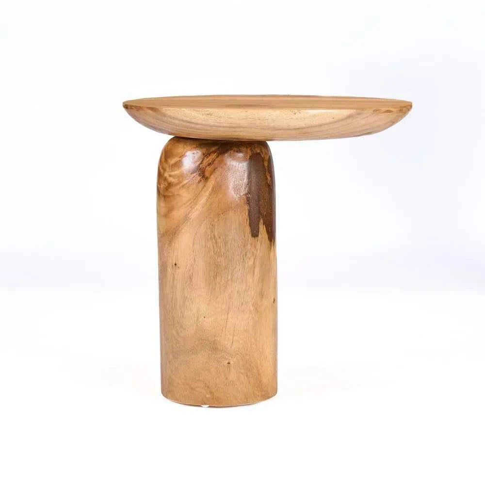 MANGO DRUM SIDE TABLE | NATURAL