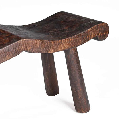 LOMBOK WAVY BENCH | DARK WALNUT