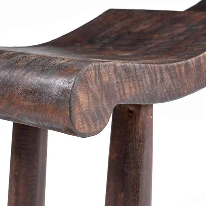 LOMBOK WAVY BENCH | DARK WALNUT