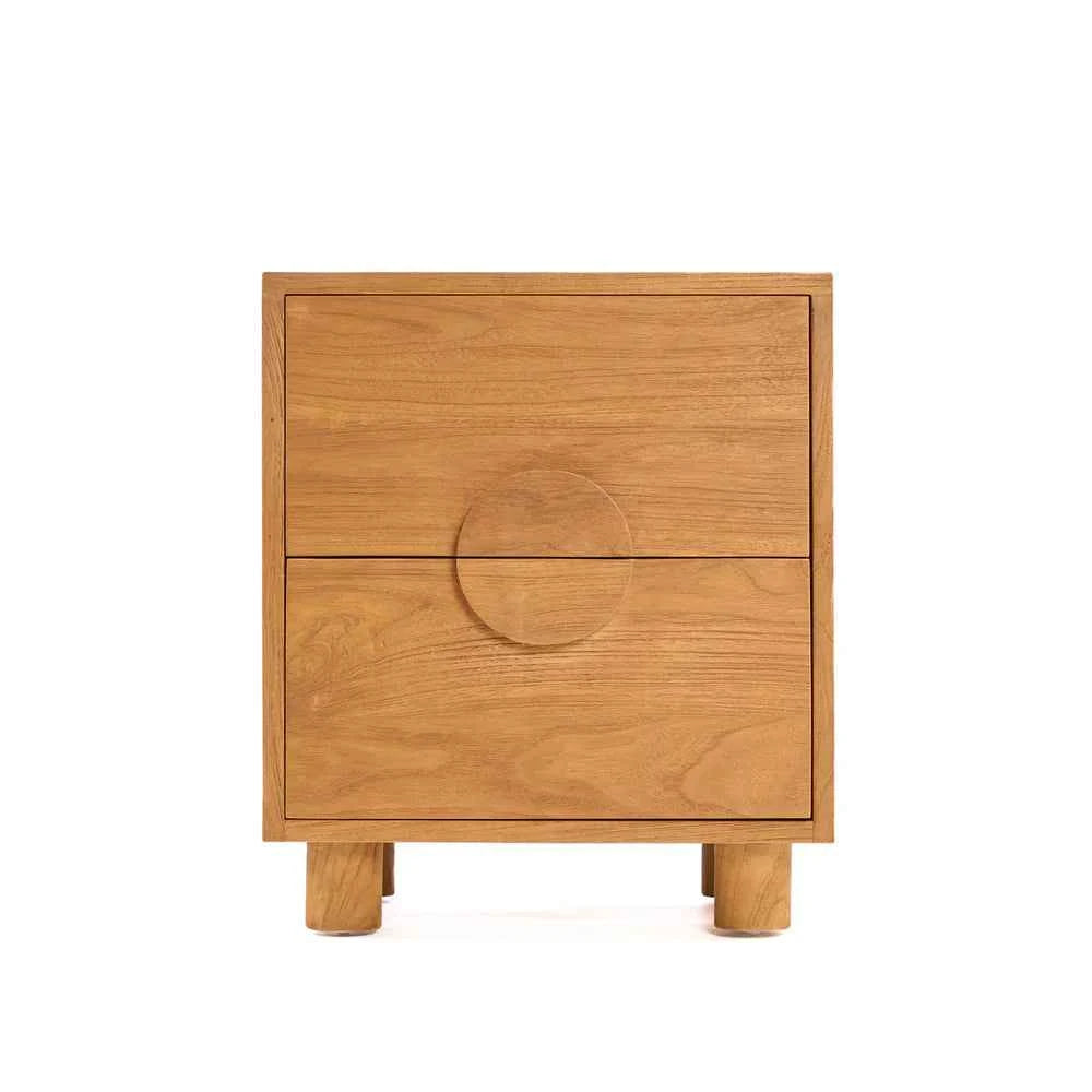 ECLIPSE (BED)SIDE TABLE | 2-DRAWERS | NATURAL