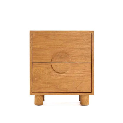 ECLIPSE (BED)SIDE TABLE | 2-DRAWERS | NATURAL