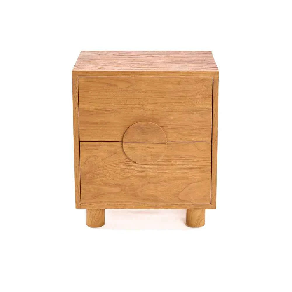 ECLIPSE (BED)SIDE TABLE | 2-DRAWERS | NATURAL