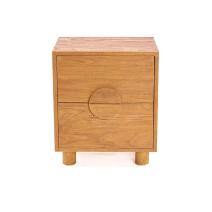 ECLIPSE (BED)SIDE TABLE | 2-DRAWERS | NATURAL
