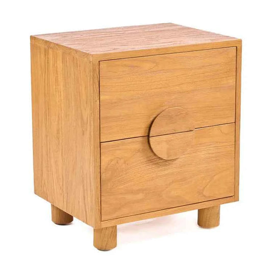 ECLIPSE (BED)SIDE TABLE | 2-DRAWERS | NATURAL