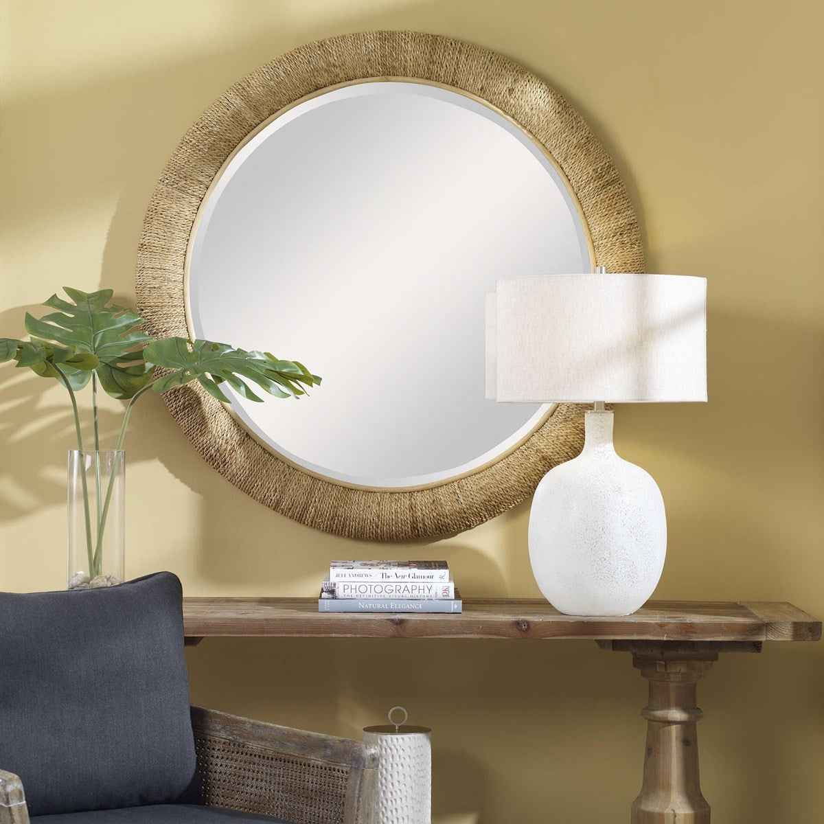 Mariner Round Mirror Natural