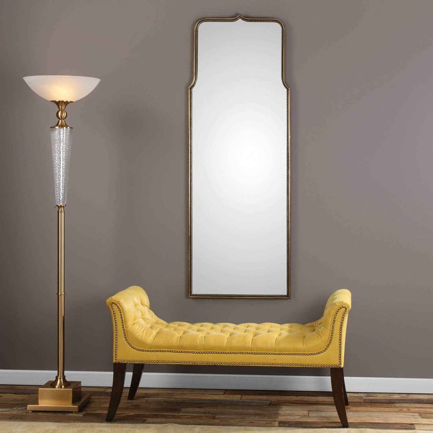 ADELASIA ANTIQUED GOLD MIRROR