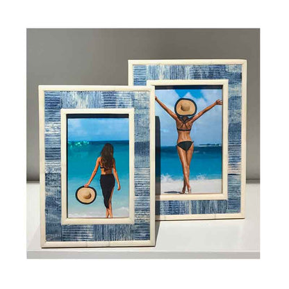 Carved Blue Bone Frames