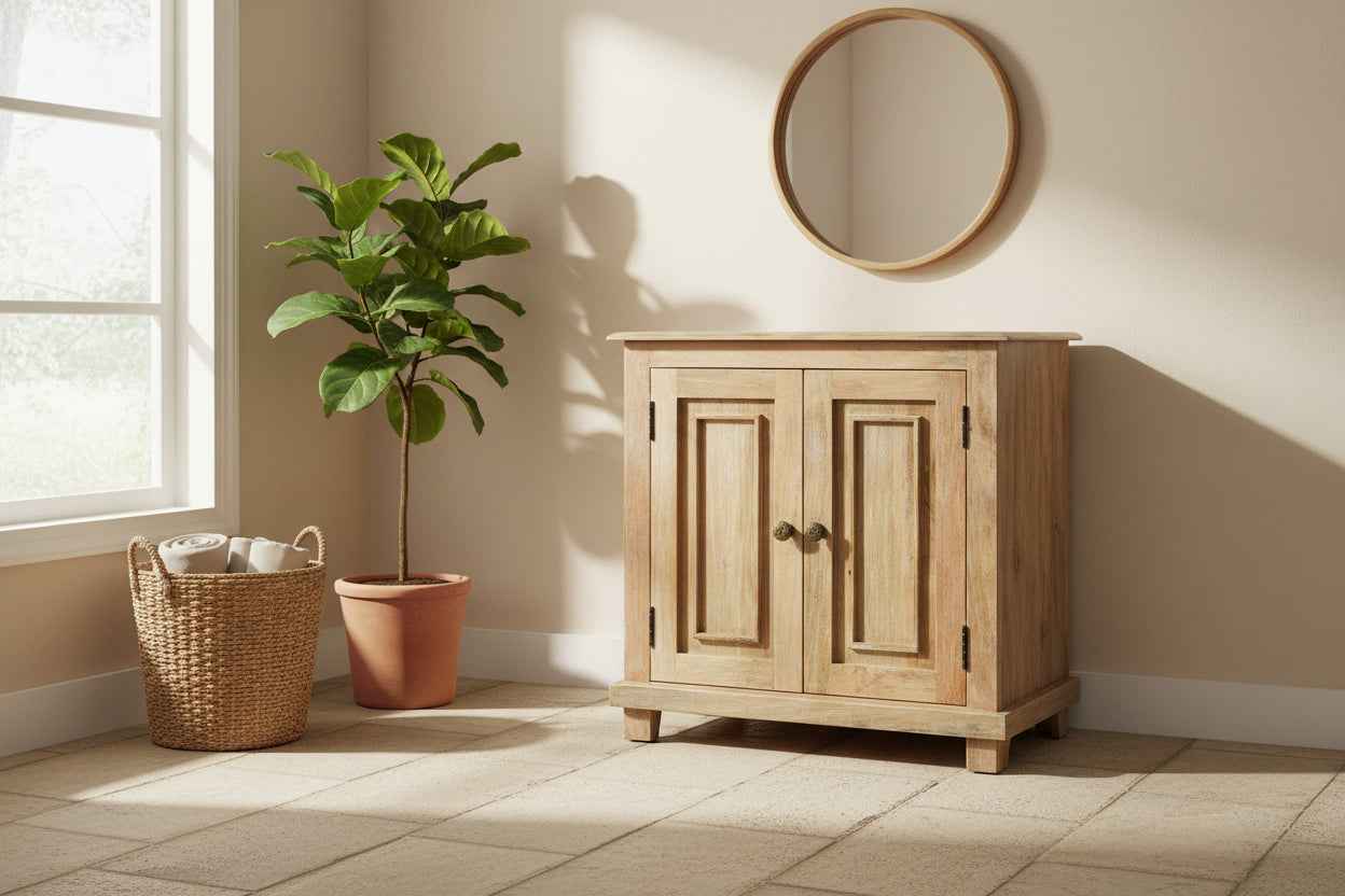GRANT STORAGE CABINET | 2-DOOR | NATURAL