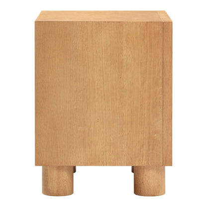 CELLA CROSSHATCH (BED)SIDE TABLE | 2-DRAWER | NATURAL