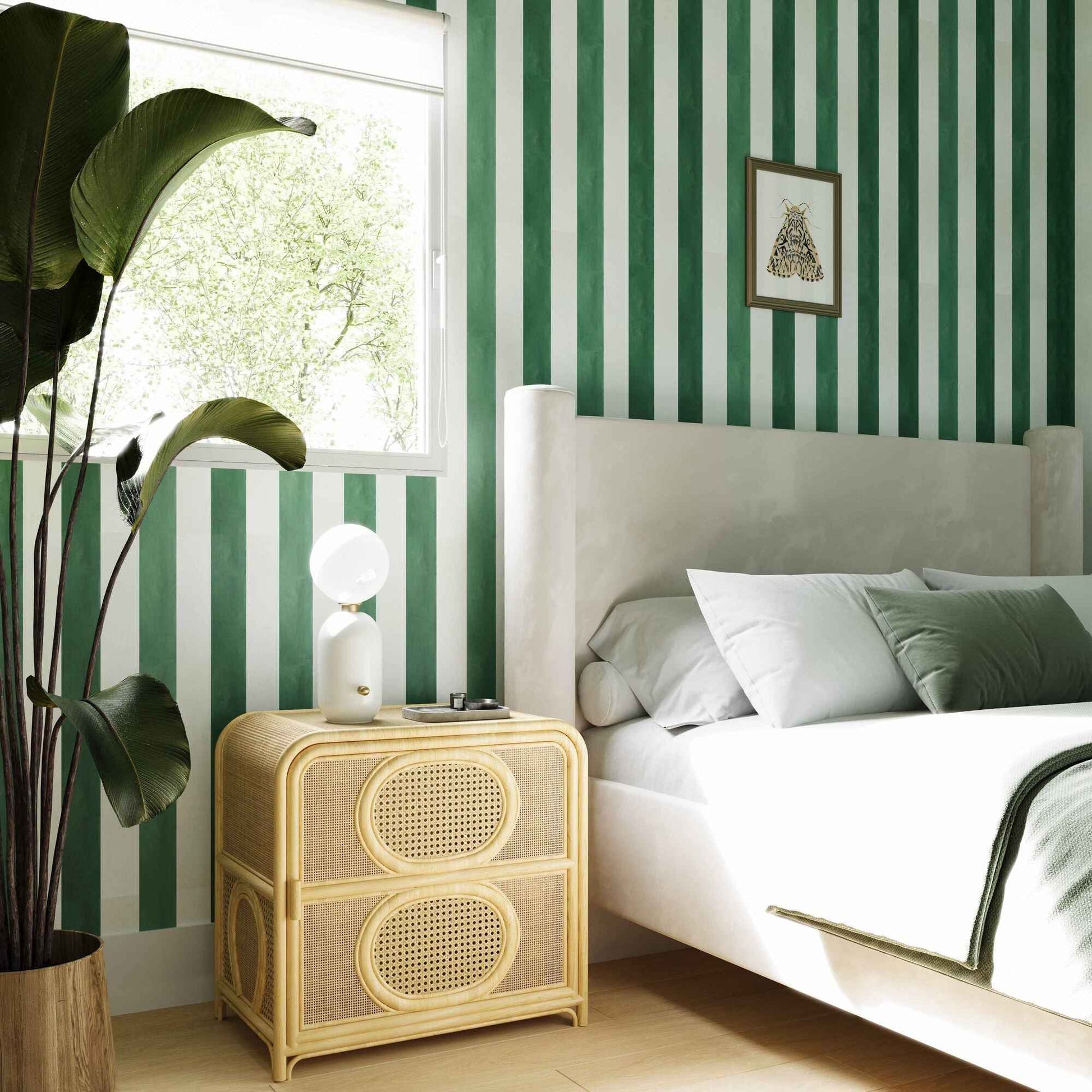 ELLA (BED)SIDE TABLE | RATTAN +CANE | 2-SHELF | NATURAL