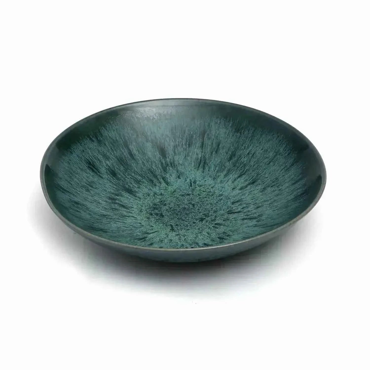 AQUA CERAMIC PASTA PLATE | SET OF 4