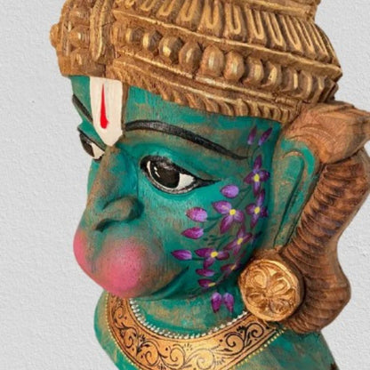 Handpainted Hanuman Head