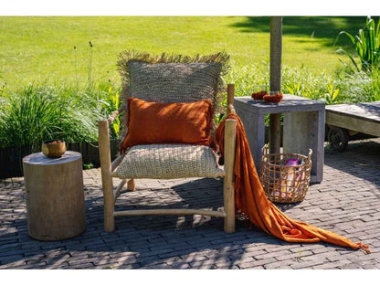 LUCAS ROUND SIDE TABLE - STOOL | NATURAL