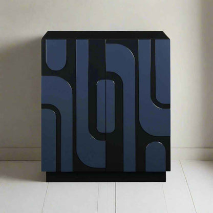 VALERIA GLOSSY BLUE CABINET