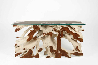 Teak Root Console C