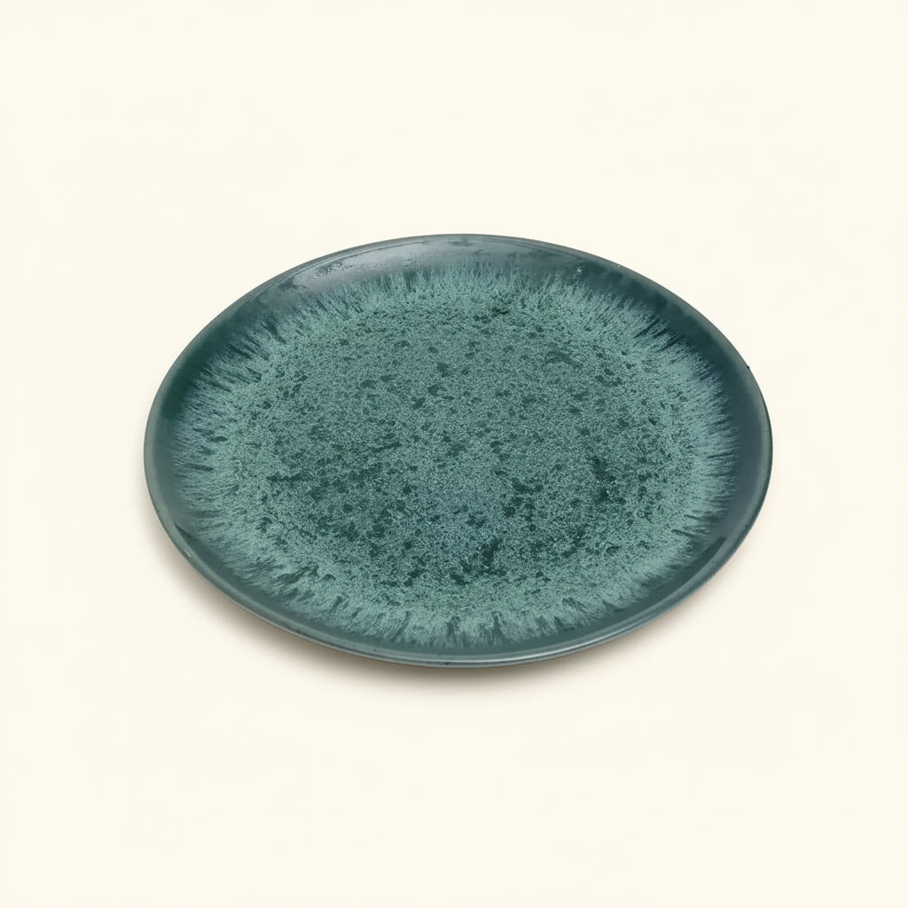AQUA CERAMIC SALAD PLATE | SET OF 6