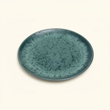 AQUA CERAMIC SALAD PLATE | SET OF 6