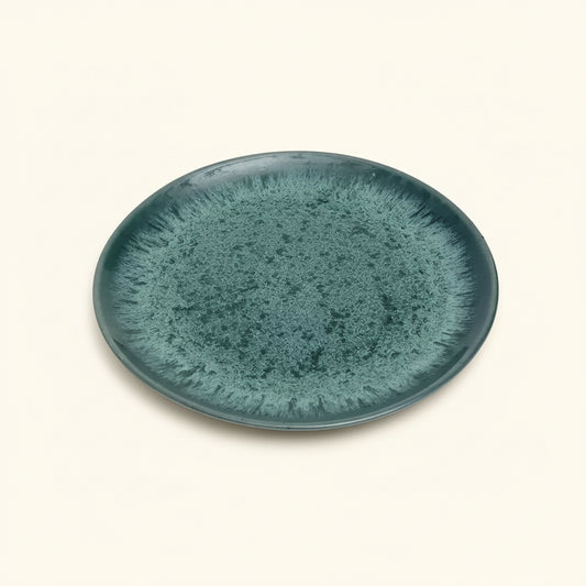 AQUA CERAMIC SALAD PLATE | SET OF 6