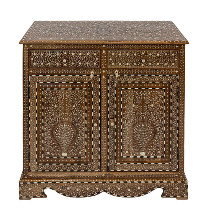 Mara Wood and Bone Inlay Cabinet