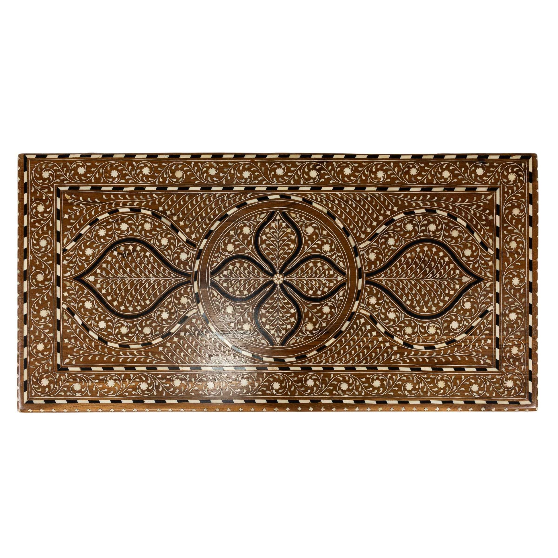 Mara Wood and Bone Inlay Cabinet