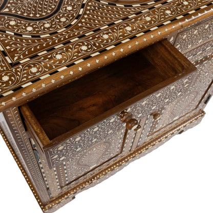 Mara Wood and Bone Inlay Cabinet
