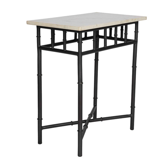 Jameson Iron Marble Side Table