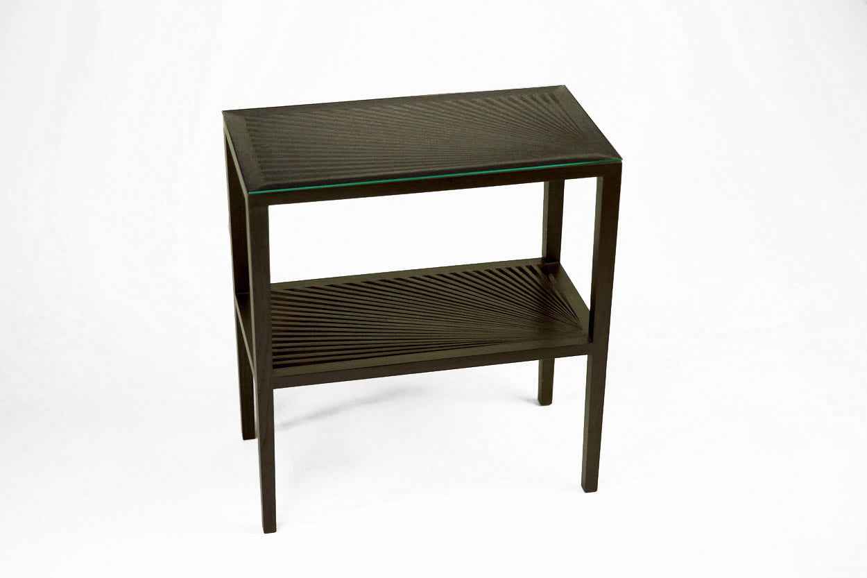 Small Fan Side Table- Ebony