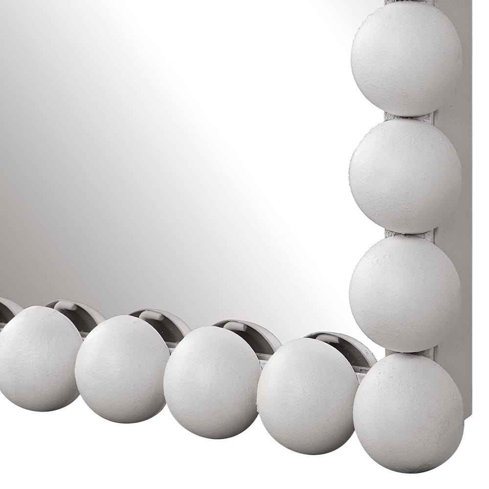 SERNA SATIN WHITE DRESSING MIRROR