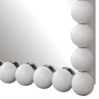 SERNA SATIN WHITE DRESSING MIRROR