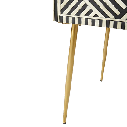 Bone Inlay Desk Geometrical Design Hansa Handicraft