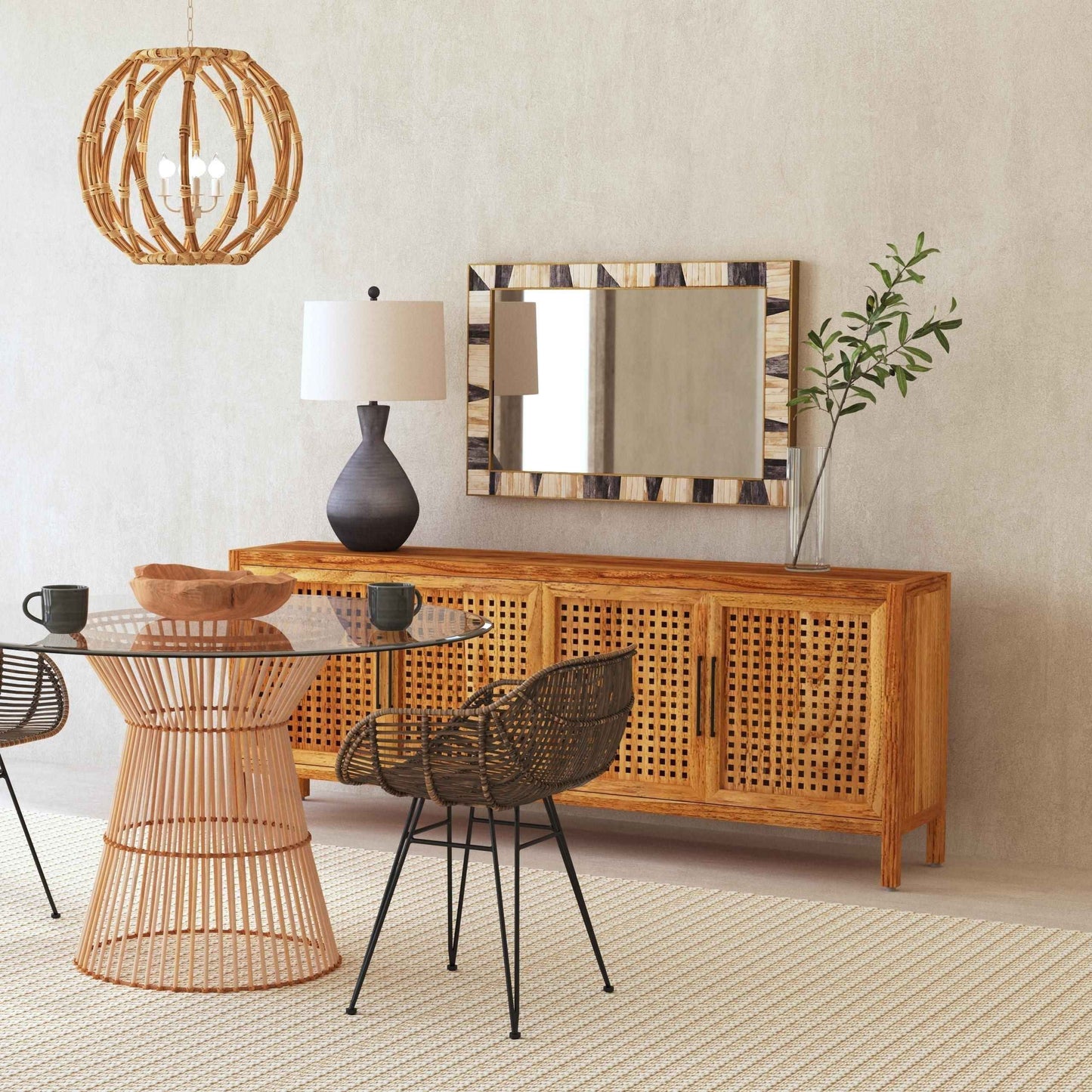 Season - Wall Mirror - Beige