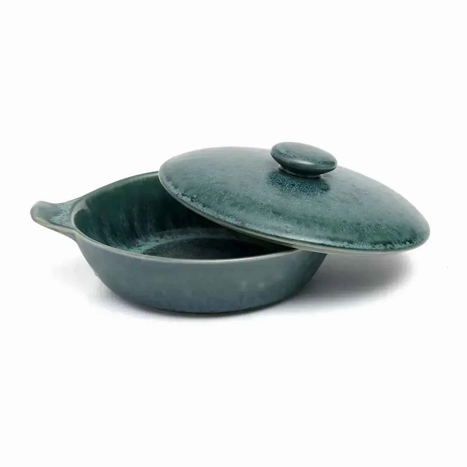 AQUA CERAMIC STEW POT | SET OF 4