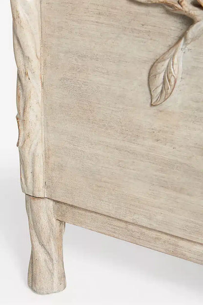 Hand carved Ornithology Three-Drawer Dresser | Modern dresser Chest of 3 drawers