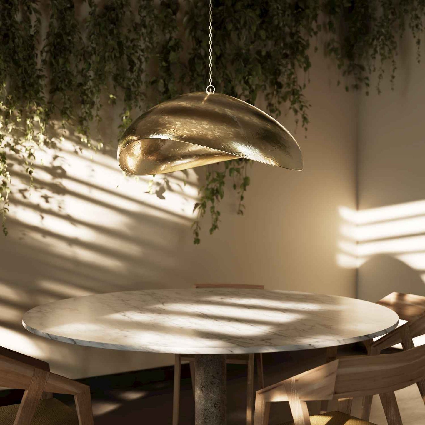 FORTUNE COOKIE PENDANT LAMP | BRASS | 2 SIZES