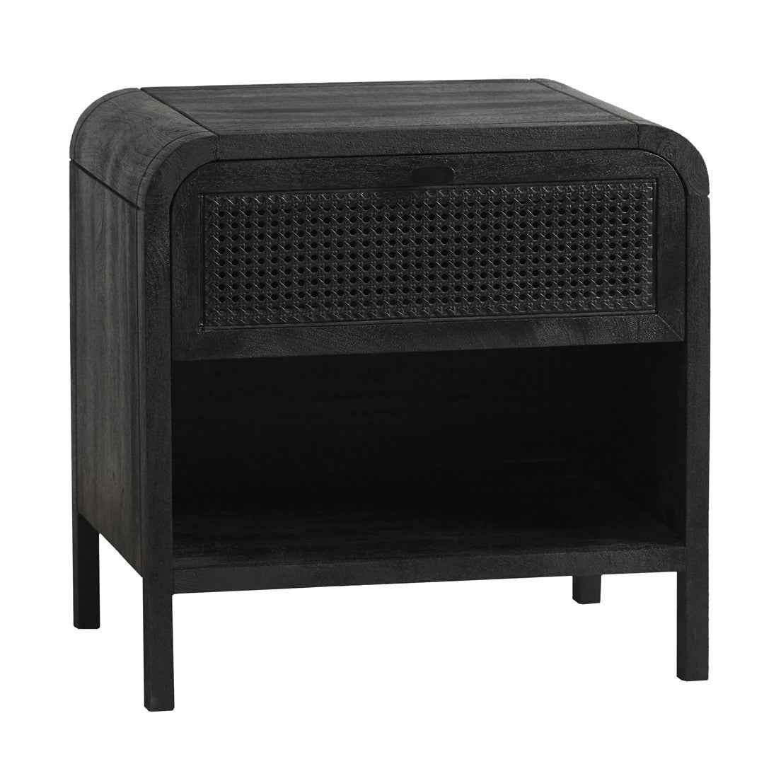 SOHO (BED)SIDE TABLE | BLACK | 1-DRAWER 1-SHELF