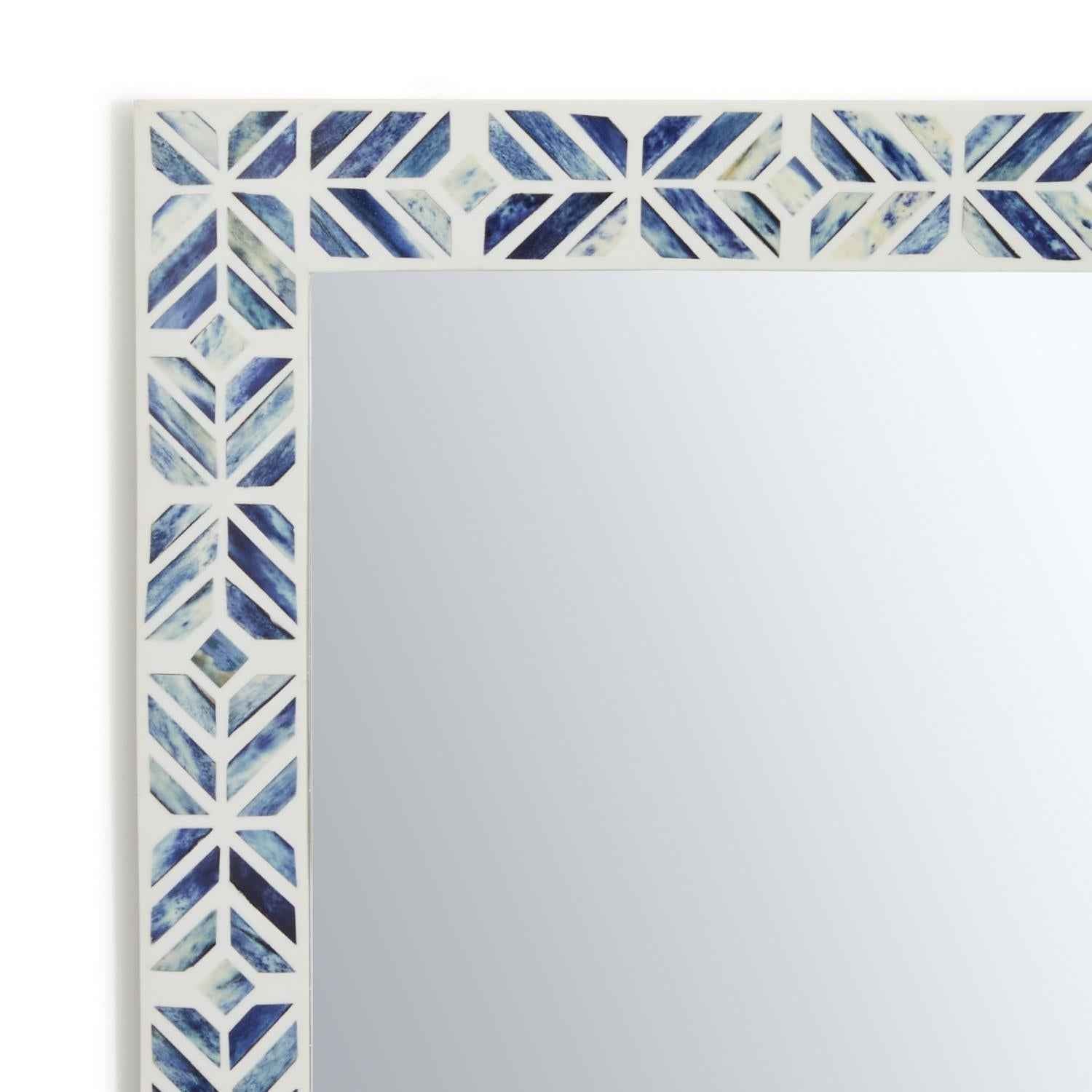 Azure Bone Inlay Mirror