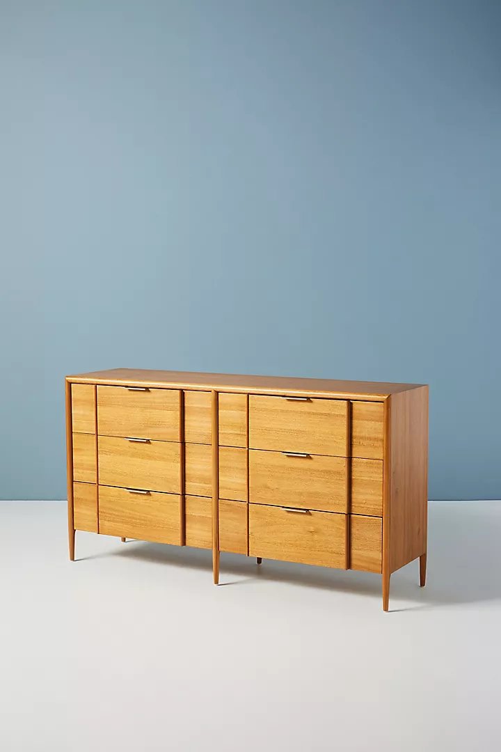 Quincy Six-Drawer Dresser | Modern Dresser Chest of 6 Drawers