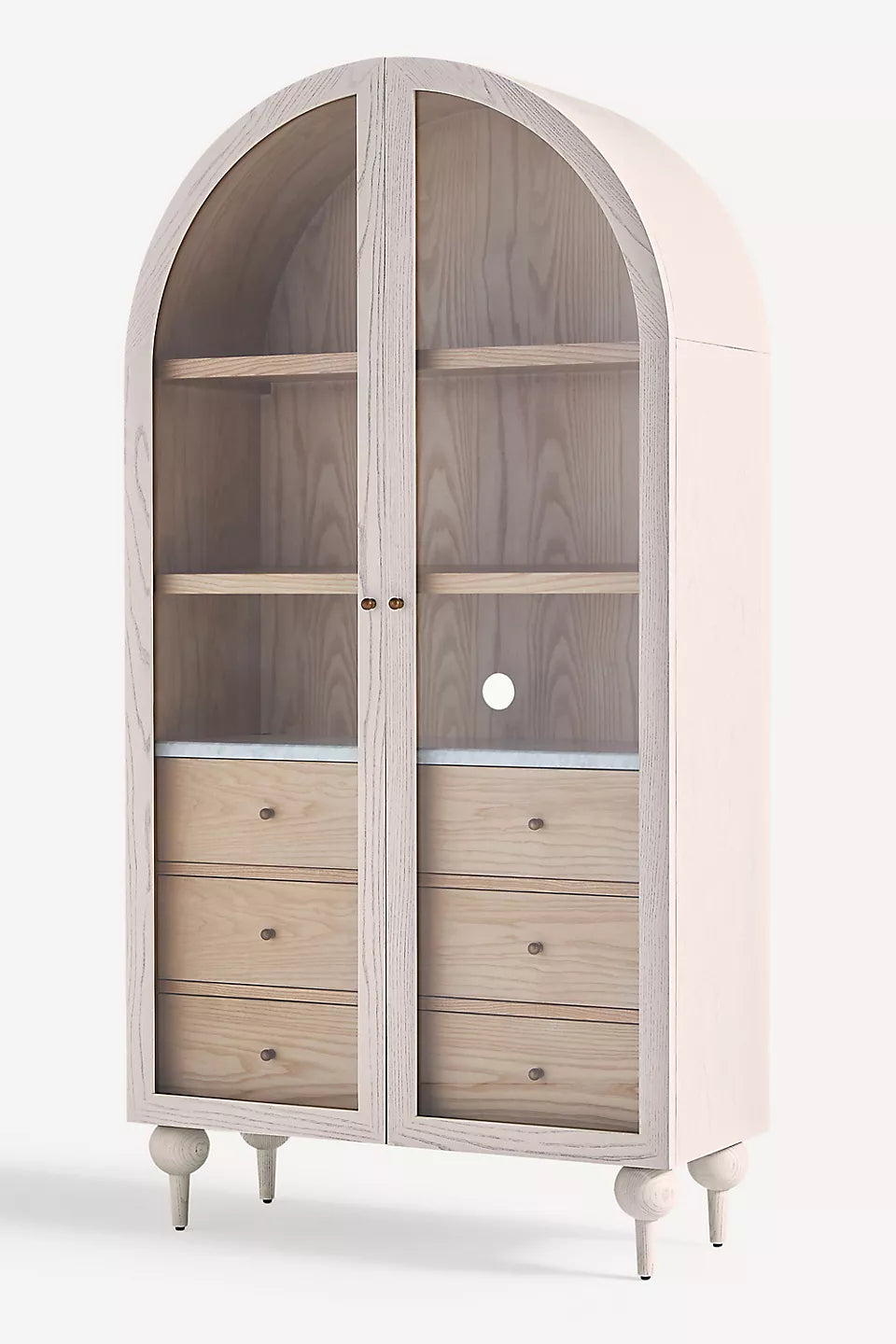 Marble Top Three-Drawer Storage Cabinet - HANSA HANDCRAFT