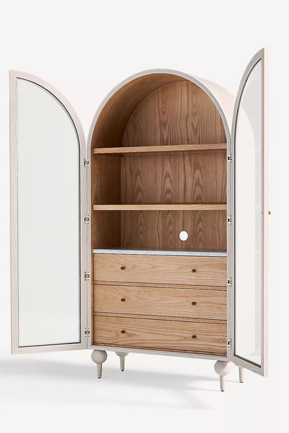Marble Top Three-Drawer Storage Cabinet - HANSA HANDCRAFT