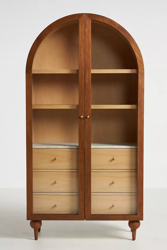Marble Top Three-Drawer Storage Cabinet - hansa handicraft