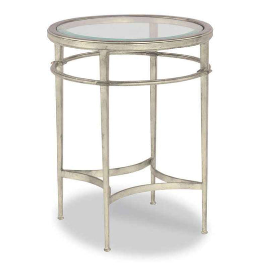 Sterling Round Silver Side Table Small