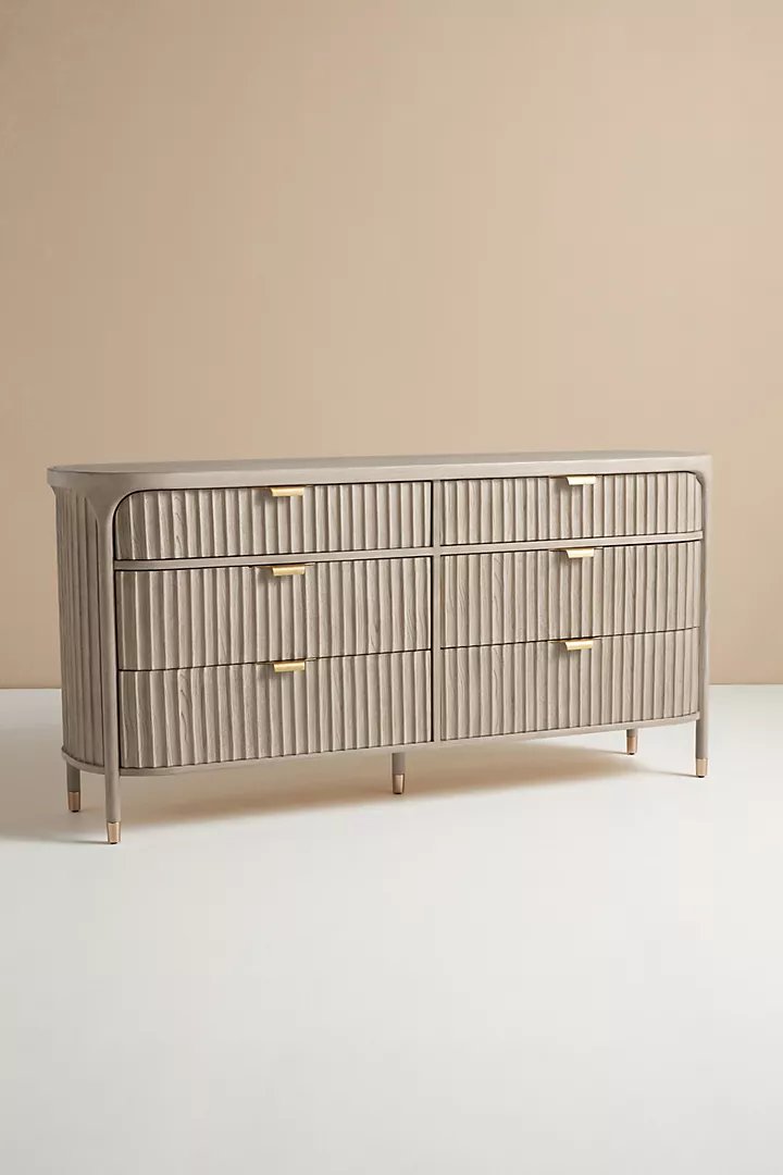 Isla Six-Drawer Dresser | Modern Dresser Chest of 6 Drawers