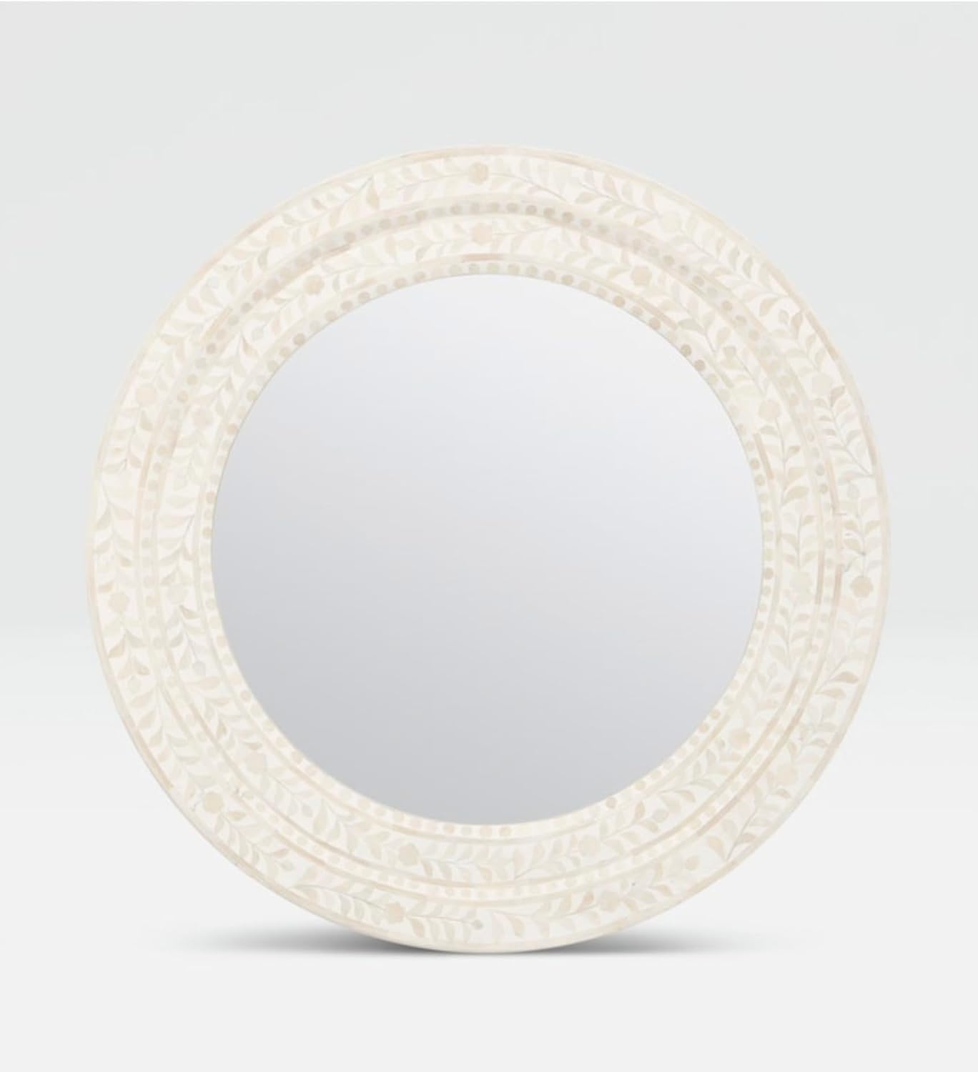 Handcrafted Bone Inlay Mirror Frame Stylish and Elegant Wall Mirror Frame with Detailed Bone Inlay Design, Perfect for Home, Living Room, Bedroom and Office Décor