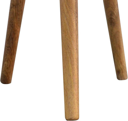 Bone Inlay End Table Handmade Accent Side Table with Intricate Honeycomb Pattern Indian Artisan Furniture for Bedroom, Living Room or Entryway Boho & Modern Home Décor