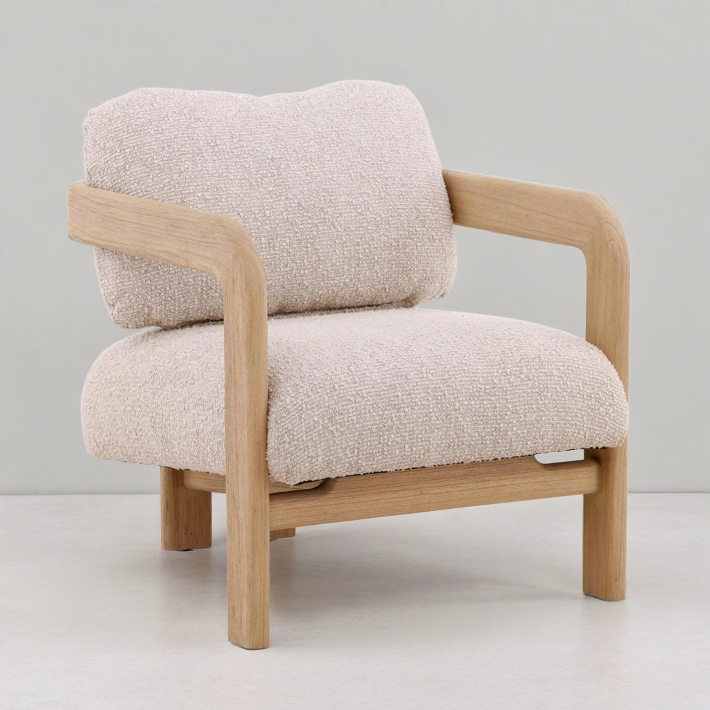 CHAVEZ NATURAL BOUCLE ARM CHAIR