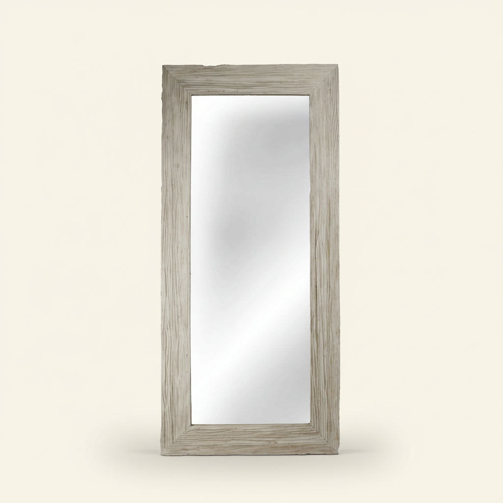 White Rustic Mirror