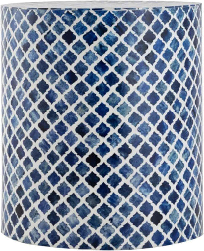 Bone Inlay End Table Handmade Accent Table Decorative Mughal pattern Indian Side Table for Living Room, Bedroom, or Entryway Boho Home Décor Furniture