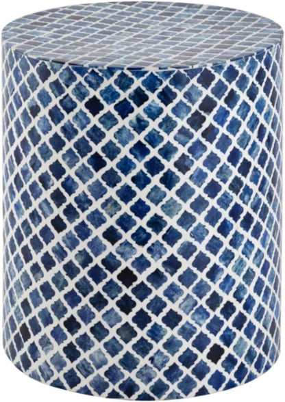 Bone Inlay End Table Handmade Accent Table Decorative Mughal pattern Indian Side Table for Living Room, Bedroom, or Entryway Boho Home Décor Furniture