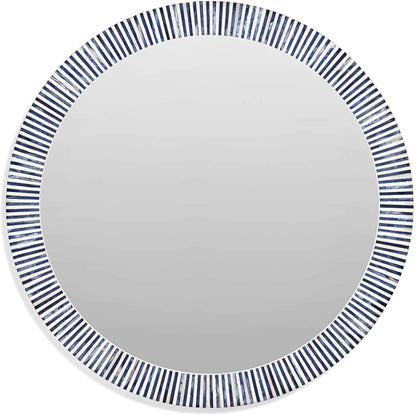 Bone Inlay Mirror Frame Handcrafted Wooden Frame with Elegant Bone Inlay Design Perfect for Stylish Home Décor, Wall Hanging, Bedroom, Living Room and Bathroom