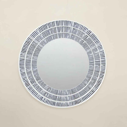 Handcrafted Bone Inlay Mirror Frame Unique Decorative Wall Mirror Frame with Intricate Bone Inlay Pattern, Ideal for Home, Living Room, Bedroom and Office Décor